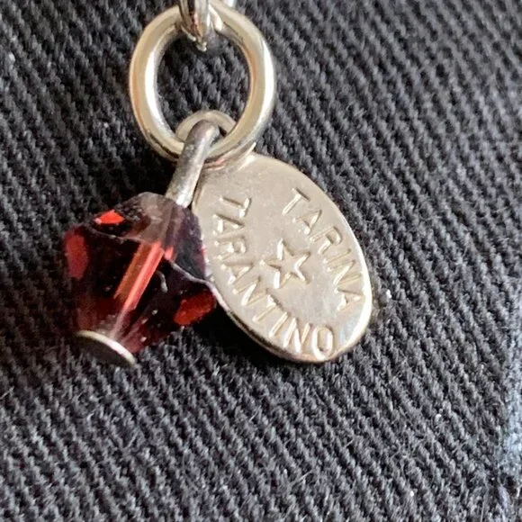 Tarina Tarantino Purple crystal VINTAGE butterfly necklace - Picture 8 of 8